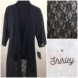 Lularoe Lace Shirley NOIR